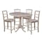 International Concepts Round 36 in Rd Extend Dining Table, 4 Counter Ht Stools, Gray Taupe, 36 in W, 48 in L, 35 in H, Wood K09-36RXT-S402-4 - alternate 1
